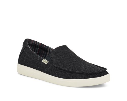 Sanuk Sideline 2 Hemp Slip-on - Sanuk Sneakers Mens Black - Philippines LOPRTD367